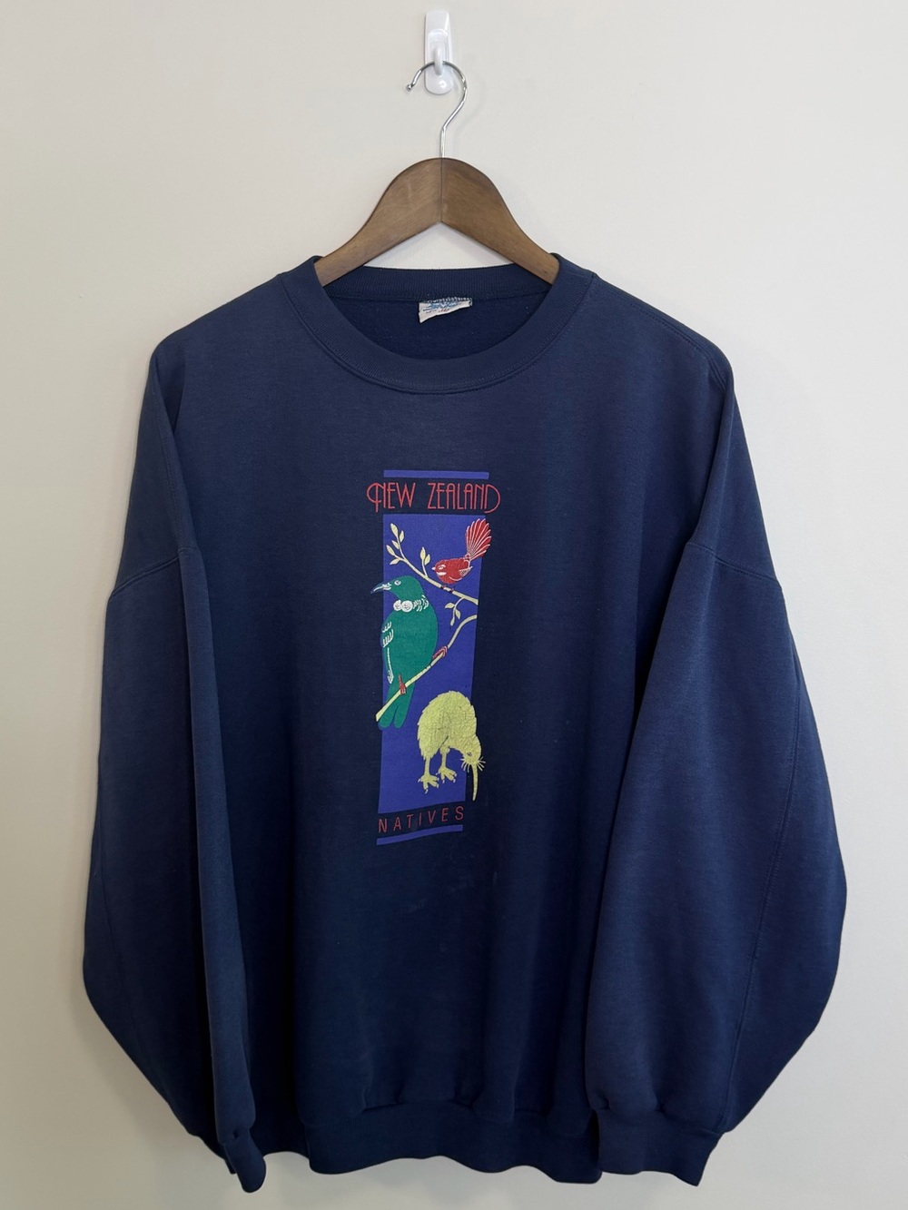Vintage New Zealand Natives Graphic Sweatshirt Naturecore Crewneck